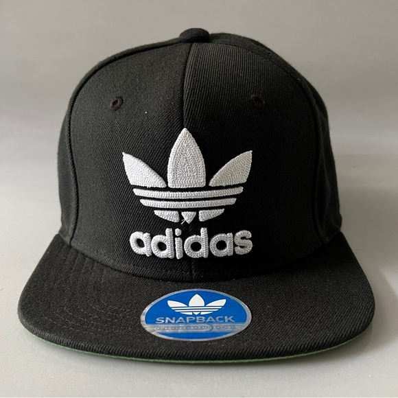 Accessories Adidas Mens Trefoil Chain Snapback Cap Hat Osfm Black